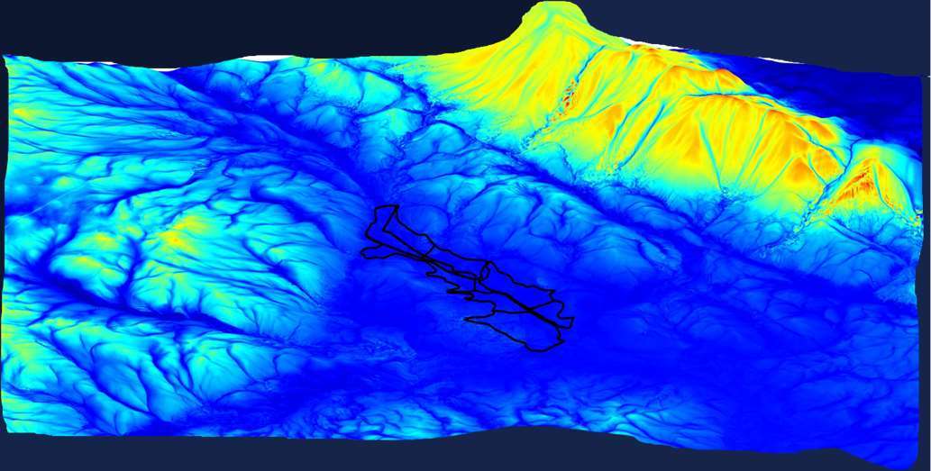 Simulación 3D de flujos de aire frío en Castilla-La Mancha, España