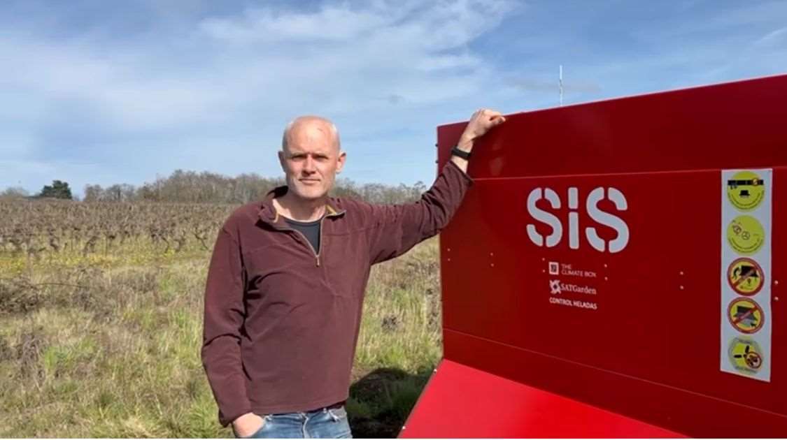Unidad SIS® instalada en un viñedo de Bordeaux, Francia